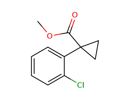 Molecular Structure of 943118-88-5 (METHYL 1-(2-CHLOROPHENYL)CYCLOPROPANECARBOXYLATE)