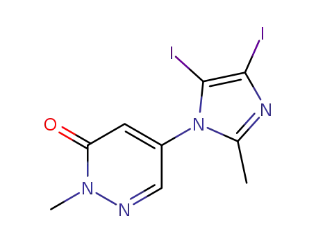 5-(4,5-diiodo-2-methyl-imidazol-1-yl)-2-methyl-2H-pyridazin-3-one