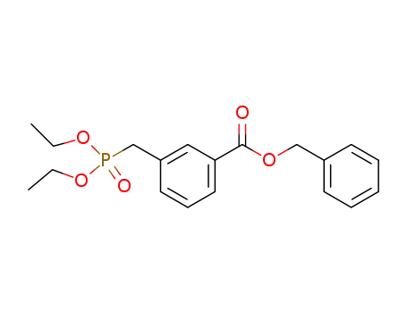 Benzoic acid, 3-[(diethoxyphosphinyl)methyl]-, phenylmethyl ester