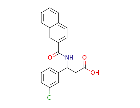 3-(2-naphthamido)-3-(3-chlorophenyl)propanoic acid