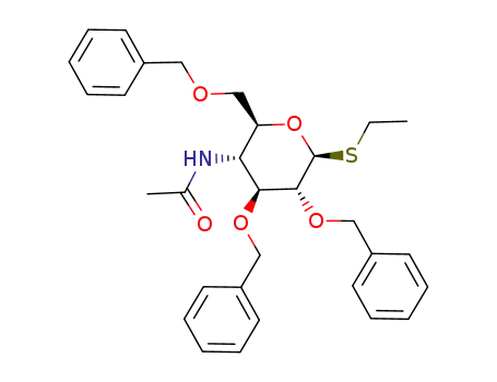 Ethyl 4-acetamido-2,3,6-tri-O-benzyl-4-deoxy-1-thio-β-D-glucopyranoside