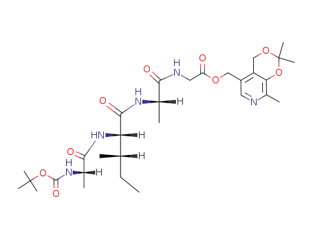 {2-[2-(2-<i>tert</i>-butoxycarbonylamino-propionylamino)-3-methyl-pentanoylamino]-propionylamino}-acetic acid 2,2,8-trimethyl-4<i>H</i>-[1,3]dioxino[4,5-<i>c</i>]pyridin-5-ylmethyl ester