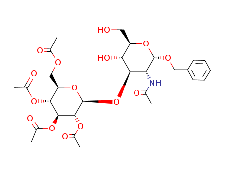Benzyl 2-Acetamido-2-deoxy-3-O-(2,3,4,6-tetra-O-acetyl-b-D-galactopyranosyl)-a-D-glucopyranoside