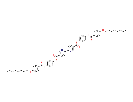 [2,2']Bipyridinyl-5,5'-dicarboxylic acid bis-[4-(4-octyloxy-benzoyloxy)-phenyl] ester