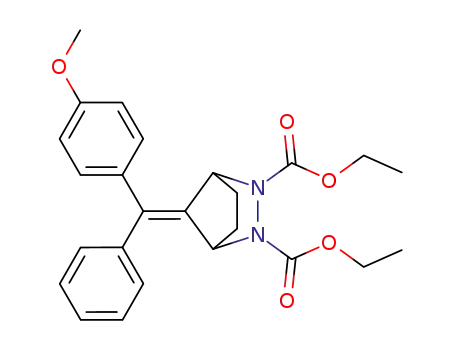 7-[(4-Methoxy-phenyl)-phenyl-methylene]-2,3-diaza-bicyclo[2.2.1]heptane-2,3-dicarboxylic acid diethyl ester