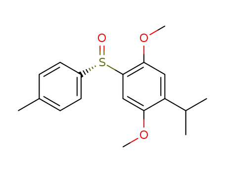 Benzene, 1,4-dimethoxy-2-(1-methylethyl)-5-[(4-methylphenyl)sulfinyl]-,
(S)-