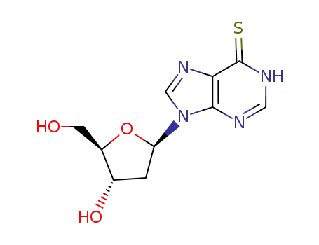 Molecular Structure of 2239-64-7 (6-MERCAPTOPURINE-2'-DEOXYRIBOSIDE)