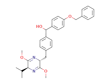 (4-Benzyloxy-phenyl)-[4-((2R,5S)-5-isopropyl-3,6-dimethoxy-2,5-dihydro-pyrazin-2-ylmethyl)-phenyl]-methanol