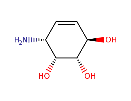 4-Cyclohexene-1,2,3-triol,6-amino-, (1R,2S,3R,6R)-rel-