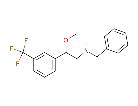 Molecular Structure of 56549-02-1 (N-benzyl-2-methoxy-2-[3-(trifluoromethyl)phenyl]ethanamine)