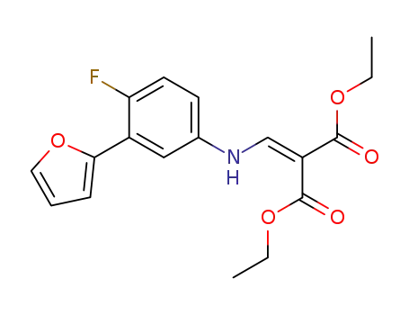 2-[(4-fluoro-3-furan-2-yl-phenylamino)-methylene]-malonic acid diethyl ester