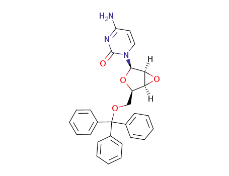 4-Amino-1-((1S,2R,4R,5S)-4-trityloxymethyl-3,6-dioxa-bicyclo[3.1.0]hex-2-yl)-1H-pyrimidin-2-one