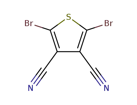 Molecular Structure of 1056841-63-4 (2,5-dibromo-3,4-dicyanothiophene)