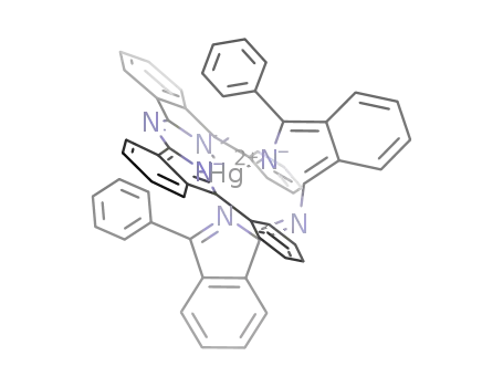 mercury-di-aza-bis-(phenyl)-diisoindolylmethane