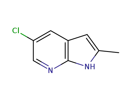 Molecular Structure of 145934-81-2 (1H-Pyrrolo[2,3-b]pyridine, 5-chloro-2-methyl-)