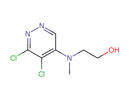 Molecular Structure of 66643-51-4 (3,4-dichloro-5-<(2-hydroxyethyl)methylamino>-pyridazine)