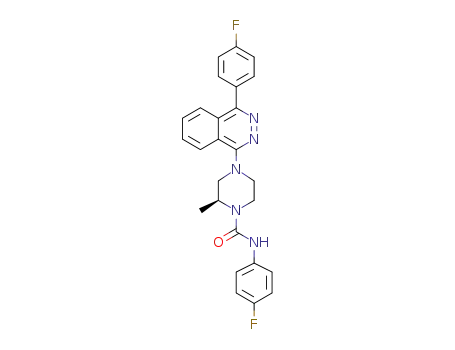 (S)-N-(4-fluorophenyl)-4-(4-(4-fluorophenyl)phthalazin-1-yl)-2-methylpiperazine-1-carboxamide