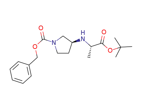 (S)-benzyl 3-(((S)-1-(tert-butoxy)-1-oxopropan-2-yl)amino)pyrrolidine-1-carboxylate