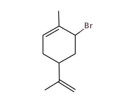 Molecular Structure of 71305-75-4 (Cyclohexene, 6-bromo-1-methyl-4-(1-methylethenyl)-)