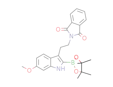 2-(2-(6-methoxy-2-(4,4,5,5-tetramethyl-1,3,2-dioxaborolan-2-yl)-1H-indol-3-yl)ethyl)isoindoline-1,3-dione