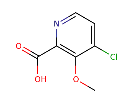Molecular Structure of 170621-86-0 (4-Chloro-3-methoxypyridine-2-carboxylic acid)