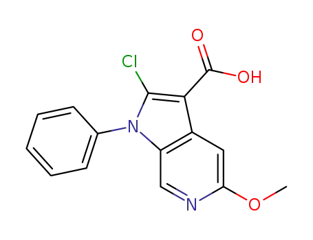 2-chloro-5-methoxy-1-phenyl-1H-pyrrolo[2,3-c]pyridine-3-carboxylic acid
