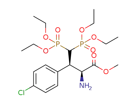 (2S,3R)-methyl 2-amino-3-(4-chlorophenyl)-4,4-bis(diethoxyphosphoryl)butanoate