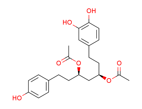 1-(3,4-Dihydroxyphenyl)-
7-(4-hydroxyphenyl)heptane-3,5-diyl diacetate