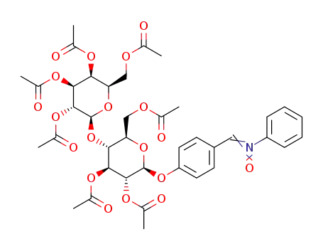 N-phenyl-C-4-(2,3,4,6,2',3',6'-hepta-O-acetyl-β-D-lactosyloxy)phenyl nitrone