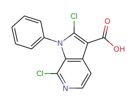 2,7-dichloro-1-phenyl-1H-pyrrolo[2,3-c]pyridine-3-carboxylic acid