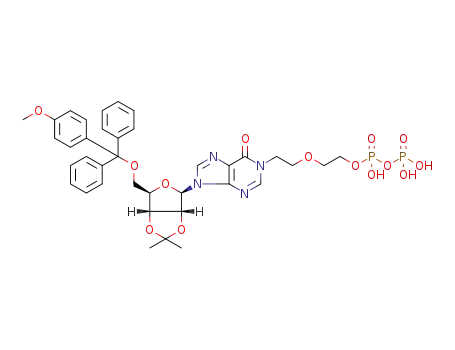N1-[(5-O-pyrophosphate)ethoxyethyl]-5'-O-monomethoxytrityl-2',3'-O-isopropylideneinosine