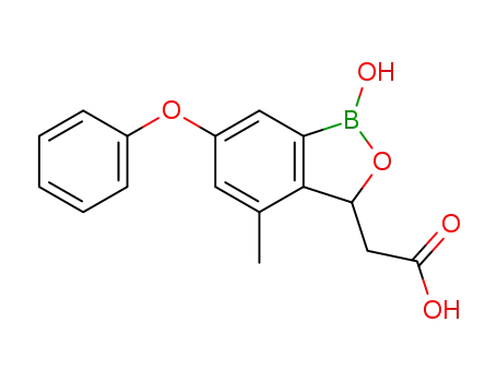 (1-hydroxy-4-methyl-6-phenoxy-1,3-dihydro-benzo[c][1,2]oxaborol-3-yl)-acetic acid