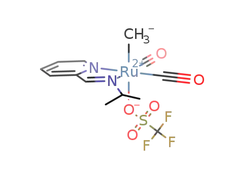 Ru(CH<sub>3</sub>)(CO)2[C<sub>5</sub>H<sub>4</sub>NCHNCH(CH<sub>3</sub>)2](CF<sub>3</sub>SO<sub>3</sub>)