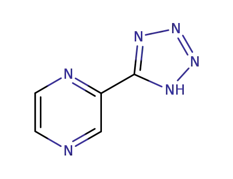 Molecular Structure of 16289-54-6 (5-(2-PYRAZINYL)-1H-TETRAZOLE)