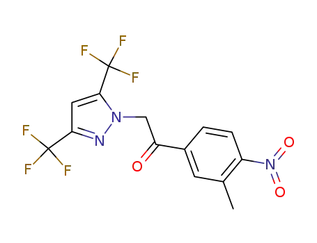 1-(3-methyl-4-nitrophenyl)-2-[3,5-bis(trifluoromethyl)-1H-pyrazol-1-yl]ethanone