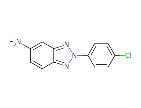 Molecular Structure of 40655-09-2 (2-(4-CHLORO-PHENYL)-2H-BENZOTRIAZOL-5-YLAMINE)