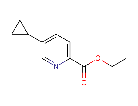 Molecular Structure of 1310948-09-4 (ethyl 5-cyclopropylpyridine-2-carboxylate)