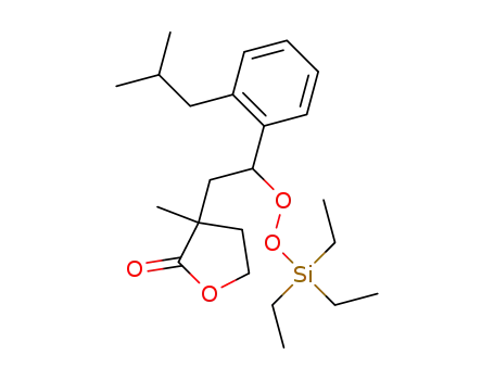 3-(2-(2-isobutylphenyl)-2-(triethylsilylperoxy)ethyl)-3-methyldihydrofuran-2(3H)-one