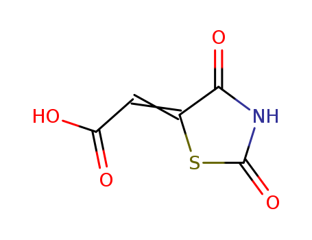 (2Z)-(2,4-dioxo-1,3-thiazolidin-5-ylidene)acetic acid(SALTDATA: FREE)