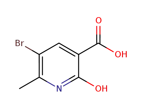 Molecular Structure of 503437-35-2 (5-BroMo-2-hydroxy-6-Methylpyridine-3-carboxylic acid)
