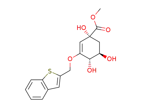 methyl (1R,4S,5R)-3-(benzo[b]thiophen-2-yl)methoxy-1,4,5-trihydroxycyclohex-2-en-1-carboxylate