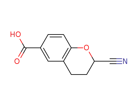 Molecular Structure of 227960-41-0 ((+/-)-2-Cyano-chroman-6-carboxylic acid)