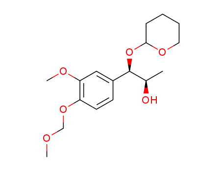 threo-(1R,2R)-1-[3-methoxy-4-(methoxymethoxy)phenyl]-1-(2,3,4,5-tetrahydropyran-2-yloxy)-2-propanol