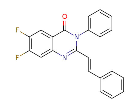 trans-2-styryl-3-phenyl-6,7-difluoro-3H-quinazolin-4-one