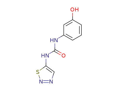 Molecular Structure of 65647-50-9 (Urea, N-(3-hydroxyphenyl)-N'-1,2,3-thiadiazol-5-yl-)