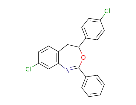 8-chloro-4-(4-chlorophenyl)-4,5-dihydro-2-phenyl-3,1-benzoxazepine