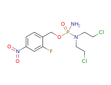 2-fluoro-4-nitrobenzyl phosphoramide mustard