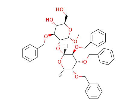 methyl 3-O-benzyl-2-O-(2,3,4-tri-O-benzyl-β-L-fucopyranosyl)-α-D-glucopyranoside