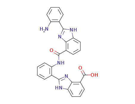 2-(2-(2-(2-aminophenyl)-1H-benzo[d]imidazole-4-carboxamido)phenyl)-1H-benzo[d]imidazole-4-carboxylic acid