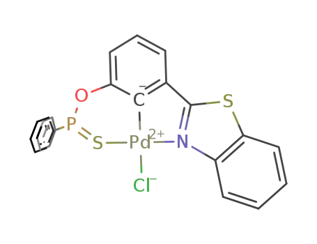 {2-(1,3-benzothiazol-2-yl)-6-[(diphenylthiophosphoryl)oxy]phenyl}palladium chloride